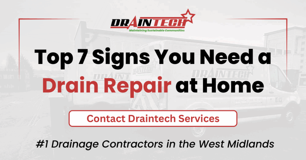 Top 7 Signs You Need a Drain Repair at Home