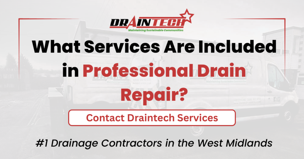 What Services Are Included in Professional Drain Repair
